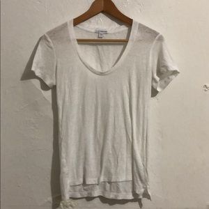 James Perse white cotton tee size 1